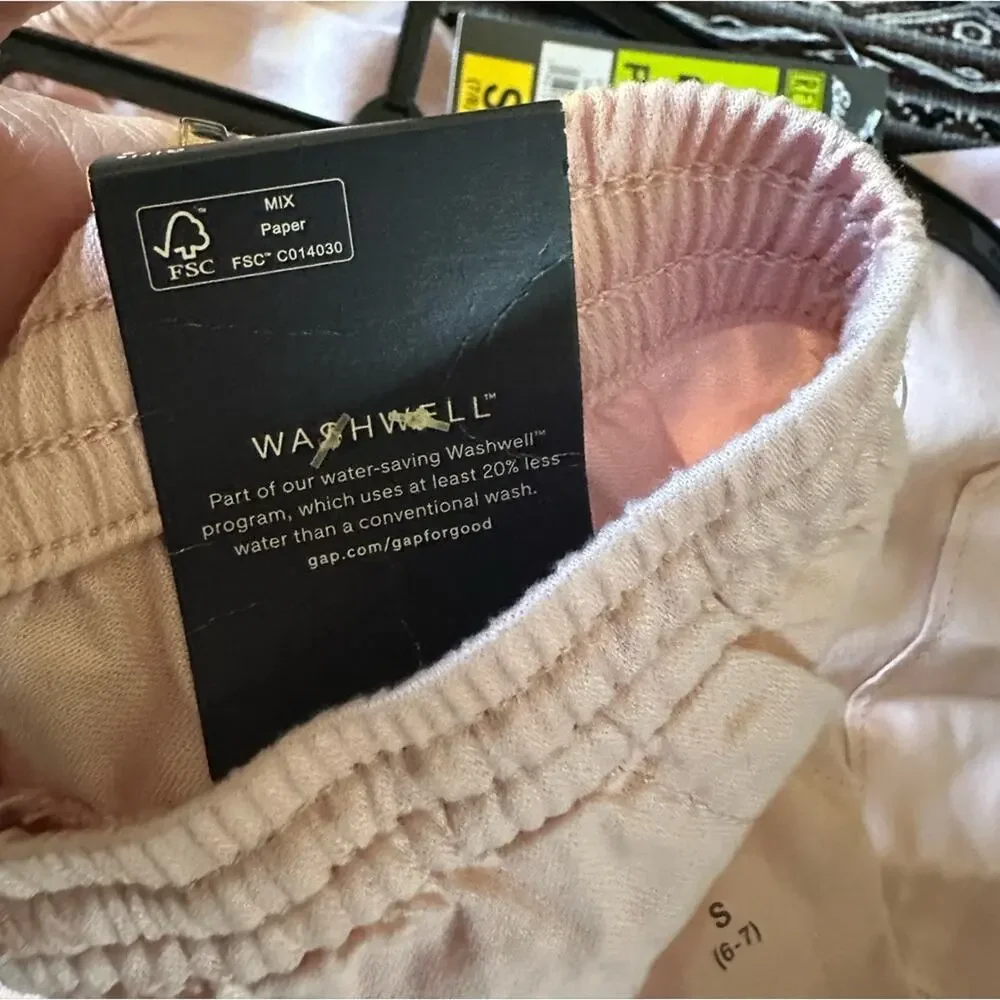 Gap Kids Pull-On Cargo Joggers pink New Size S 6-7